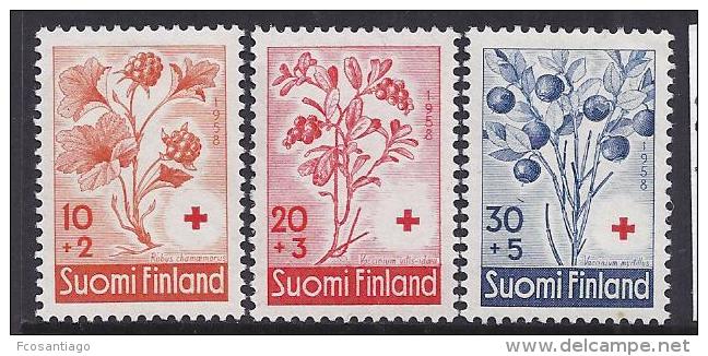 FLORES - FINLANDIA 1958 - Yvert #477/79 - MNH ** - Otros & Sin Clasificación