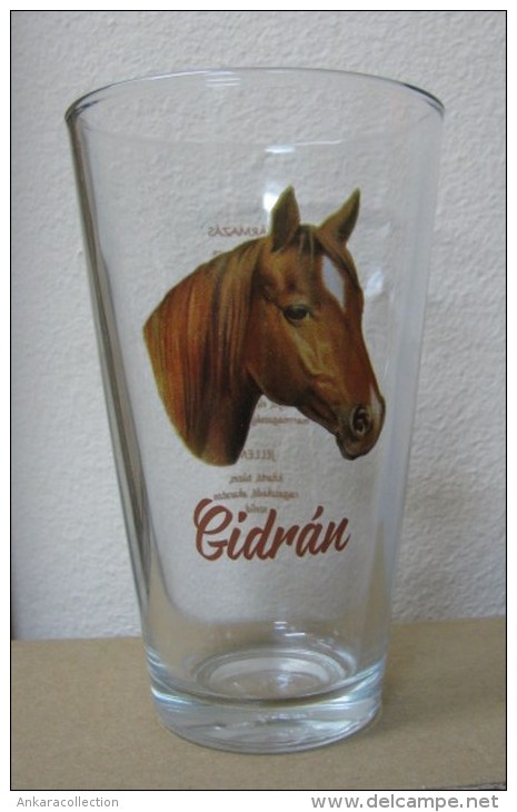 AC - GIDRAN Gidran Hungarian Anglo-Arab HORSE ILLUSTRATED GLASS FROM TURKEY - Other & Unclassified