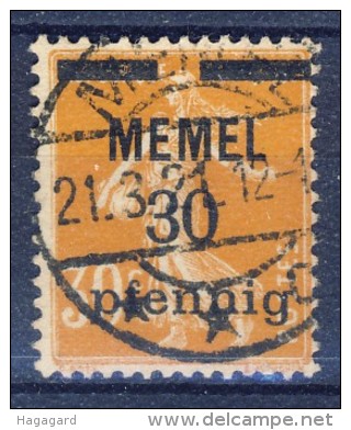 #K2470. French Memel Issue 1920. Michel 21. Used. - Gebraucht