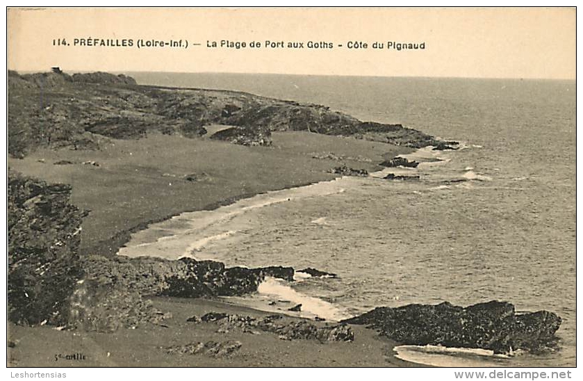 PREFAILLES PLAGE DE PORT AUX GOTHS COTE DU PIGNAUD - Préfailles