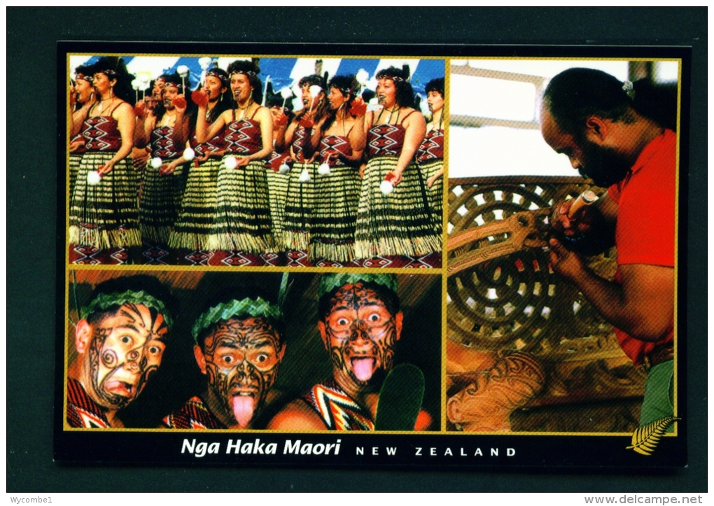 NEW ZEALAND  -  Maori Culture  Multi View  Unused Postcard - Nieuw-Zeeland