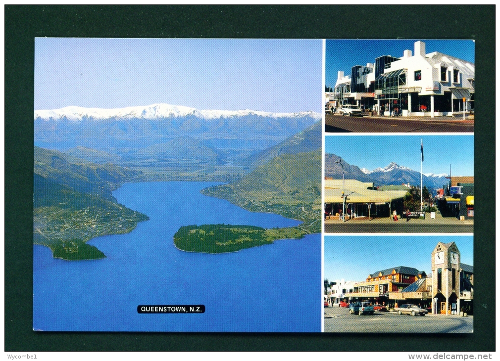NEW ZEALAND  -  Queenstown  Multi View  Unused Postcard - Nieuw-Zeeland