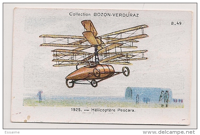 Image Série B N° 49 De L´album "Aviation". Vers 1930. Pâtes Bozon-Verduraz. Bozon Verduraz Avion Dirigeable Aéronautique - Other & Unclassified