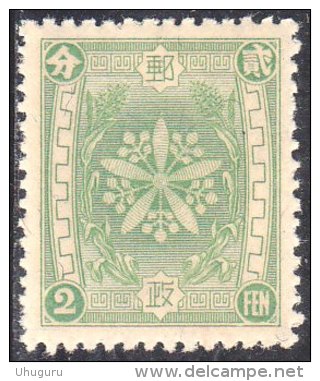 MANCHUKUO/ MANDSCHUKUO 1936 > 3rd China Mail Issue 2 Fen > Michel 71 - Scott 75 ** - 1932-45 Mandchourie (Mandchoukouo)