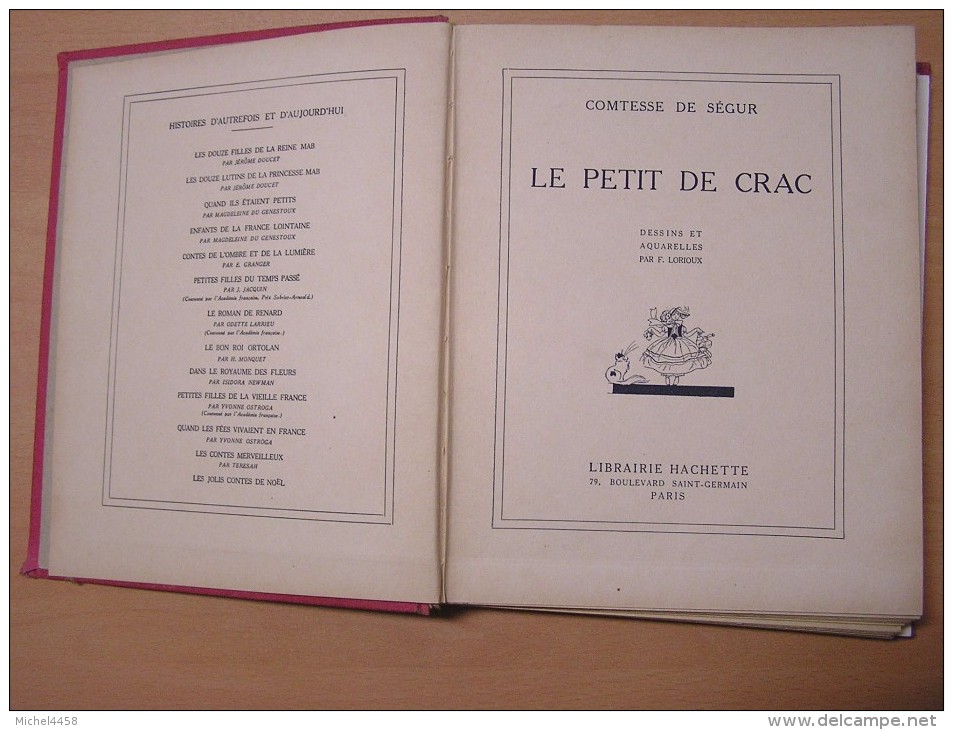 Le Petit De Crac. Dessins Et Aquarelles Par F. Lorioux Comtesse De Ségur  1931 - Hachette