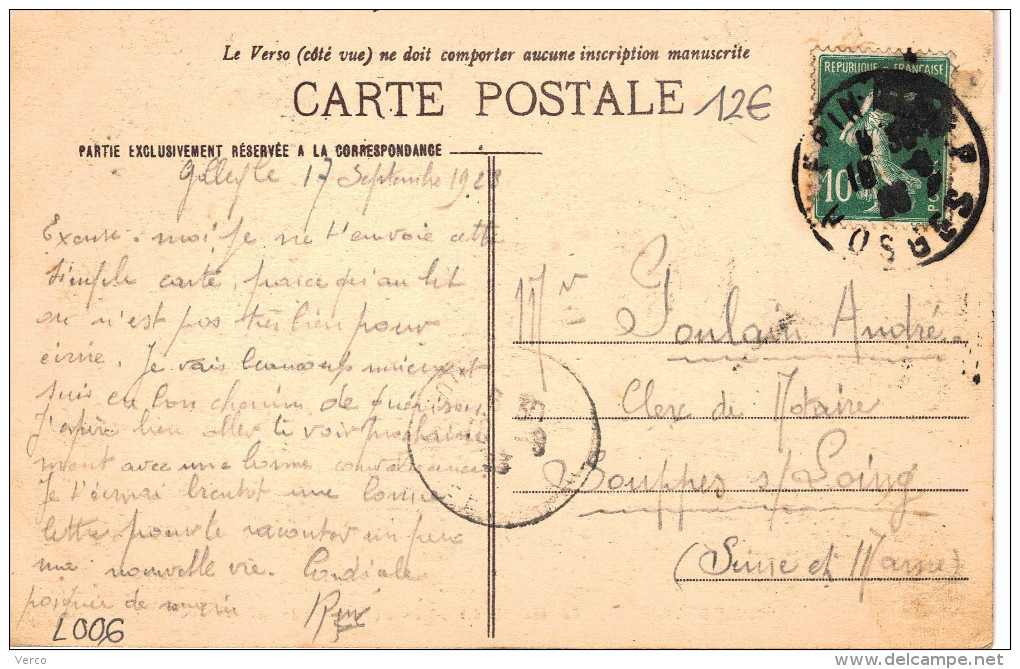 Carte Postale Ancienne De GOLBEY - Golbey