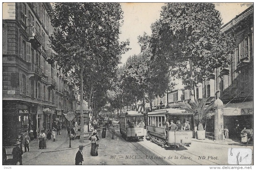 Nice - L´Avenue De La Gare - Tramway - Carte ND Phot. Non Circulée - Transport (road) - Car, Bus, Tramway