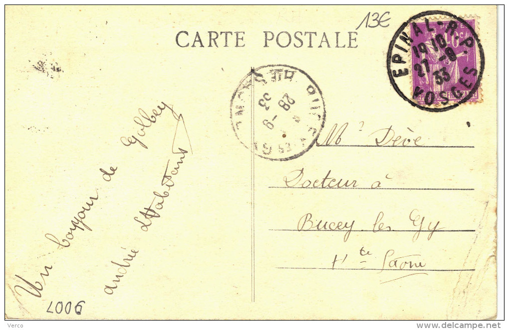 Carte Postale Ancienne De GOLBEY - Golbey