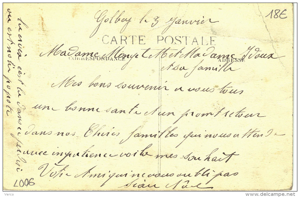 Carte Postale Ancienne De GOLBEY - Golbey