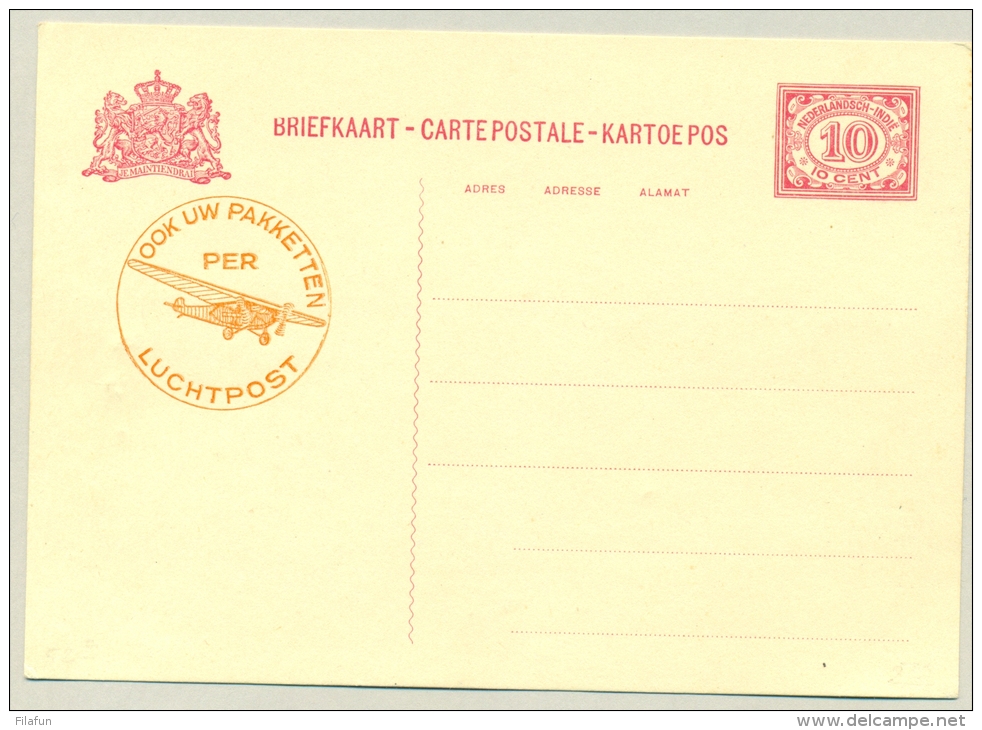 Nederlands Indië - 1932 - Luchtpostreklame Op 10 Cent Cijfer, G53c - Niederländisch-Indien