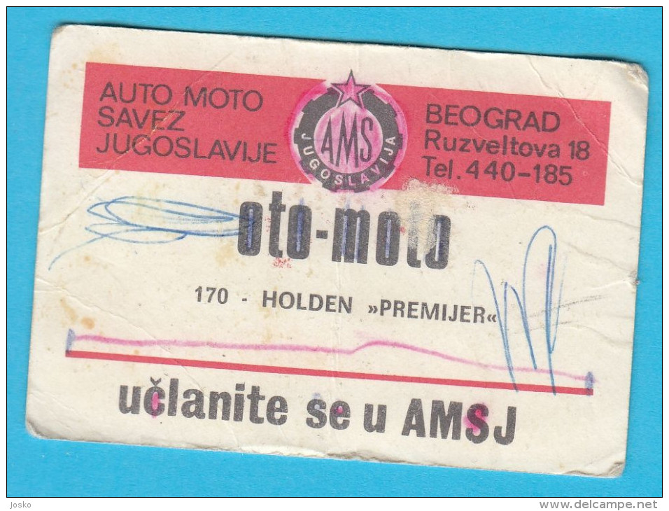 HOLDEN PREMIER - Yugoslav Vintage Card (1971) * Australia Car Automobile Auto Macchina Wagen Carro - Other & Unclassified