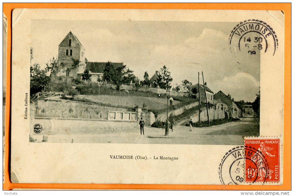 LOL225, Vaumoise , La Montagne, Animée, Petits Plis D'angle, Circulée 1909 - Vaumoise