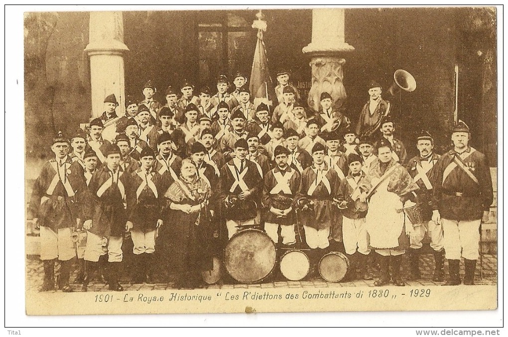 125 - Liège -La Royale Historique " Les R'diettons Des Combattants Di 1830 " - 1929 - Luik
