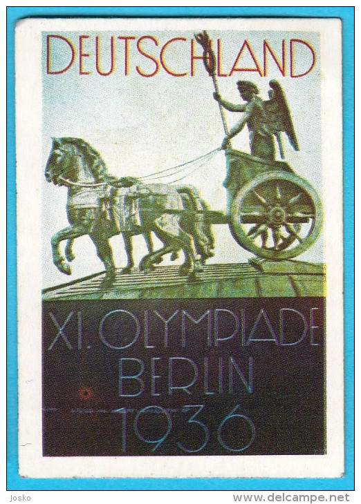 PANINI OLYMPIC GAMES MONTREAL 76 - No. 57 BERLIN 1936 Poster (Yugoslavian Edition) Juex Olympiques 1976 - Tarjetas