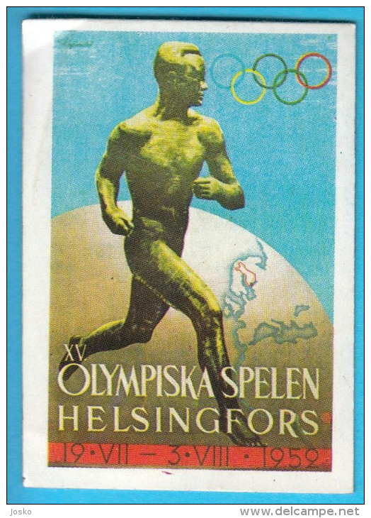 PANINI OLYMPIC GAMES MONTREAL 76 - No. 67 HELSINKI 1952. Finland Poster (Yugoslav Edition) Juex Olympiques Olympia 1976 - Tarjetas