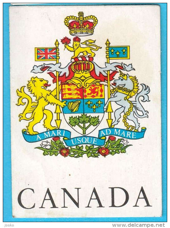 PANINI OLYMPIC GAMES MONTREAL 76 - No. 96 CANADA COAT OF ARMS  (Yugoslavian Edition) Juex Olympiques 1976 - Trading Cards