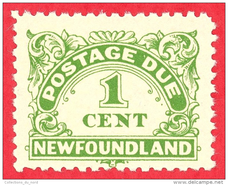 Canada Newfoundland # J1 - 1 Cent - Mint N/H F/VF - Dated  1939 - Postage Due /  Affranchissement  Dû - Back Of Book