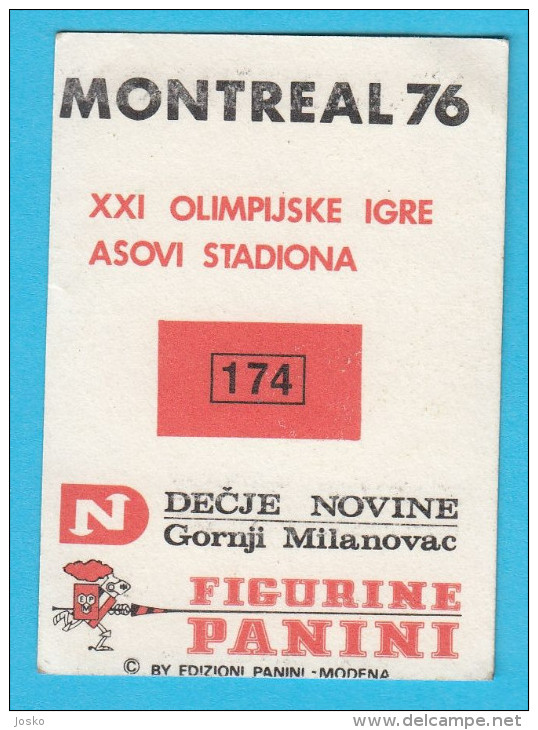 PANINI OLYMPIC GAMES MONTREAL 76 - No. 174 ORLANDO MARTINEZ Boxing Boxen Cuba (Yugoslavian Edition) Juex Olympiques 1976 - Trading-Karten