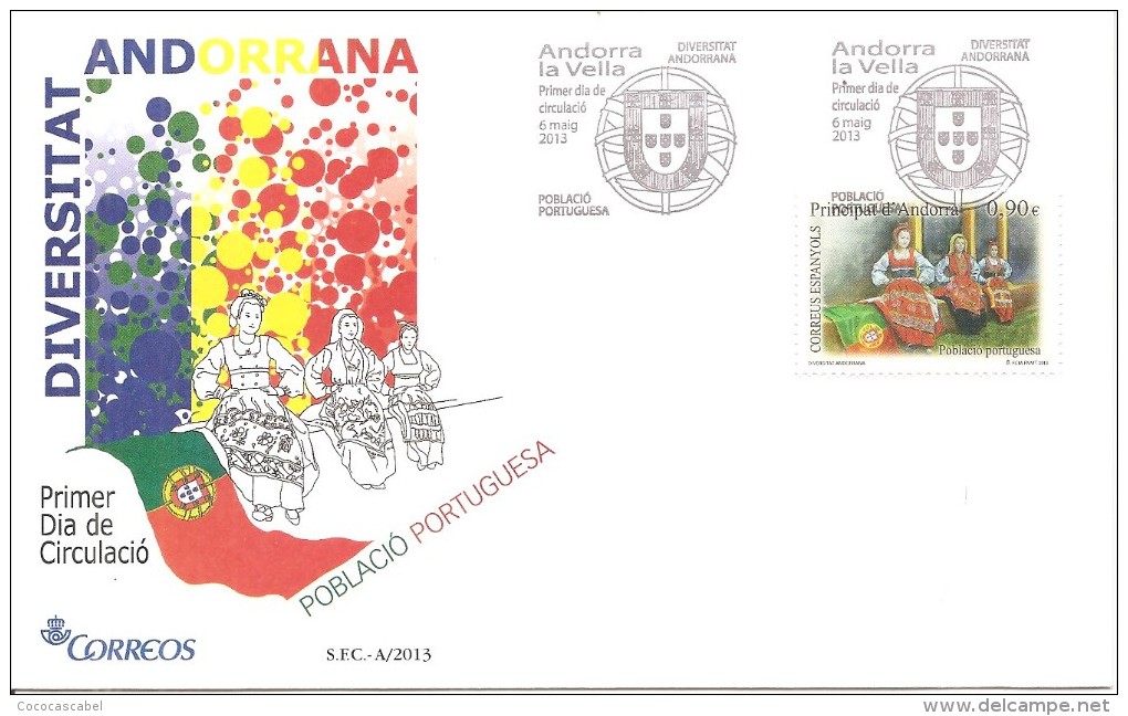 Andorra Española - Sobre Primer Día-FDC Yvert 392 - Covers & Documents