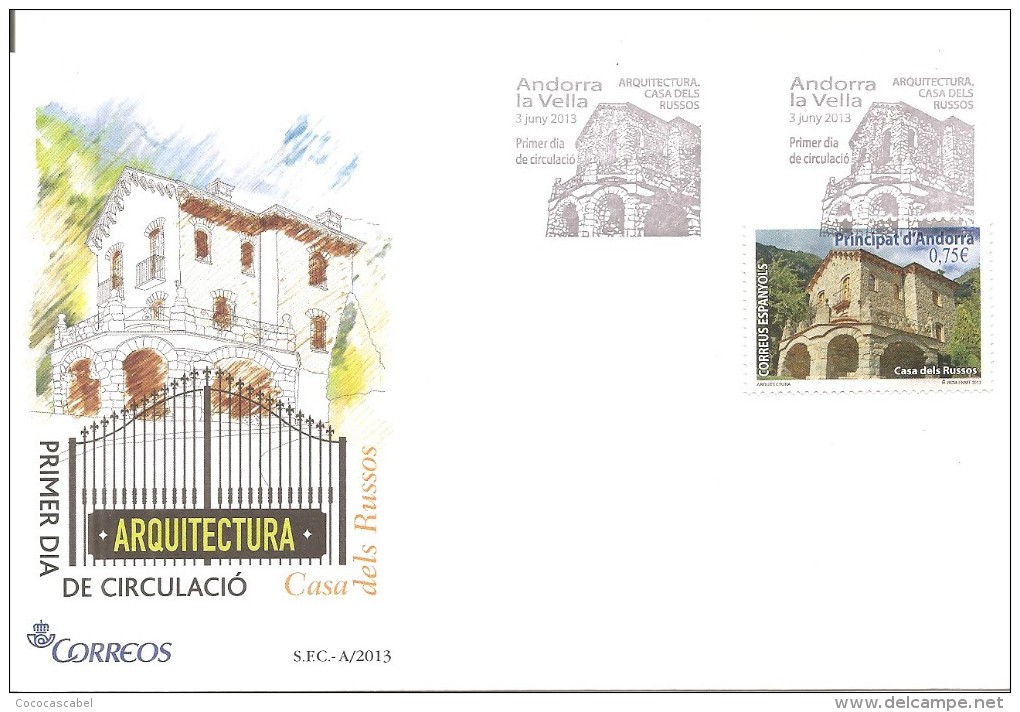 Andorra Española - Sobre Primer Día-FDC Yvert 393 - Lettres & Documents