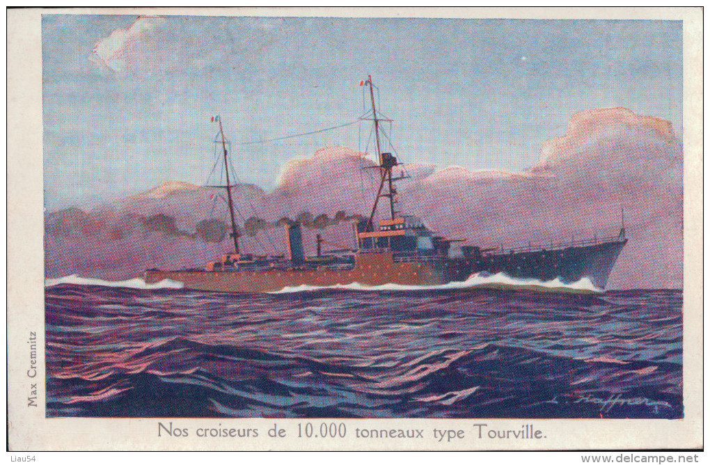 HAFFNER LIGUE MARITIME ET COLONIALE Nos Croiseurs De 10 000 Tonneaux Type Tourville - Haffner