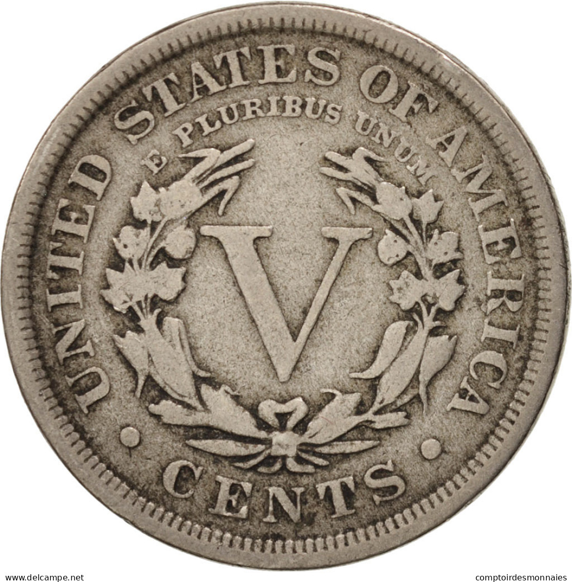 Monnaie, États-Unis, Liberty Nickel, 5 Cents, 1907, U.S. Mint, Philadelphie - 1883-1913: Liberty