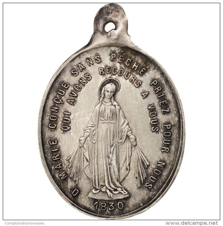 France, Notre Dame De Boulogne Sur Mer, Religions & Beliefs, 1830, Medal, TTB... - Autres & Non Classés