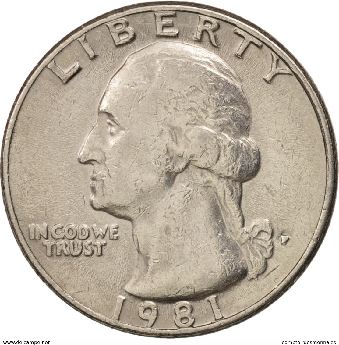 Monnaie, États-Unis, Washington Quarter, Quarter, 1981, U.S. Mint - 1932-1998: Washington