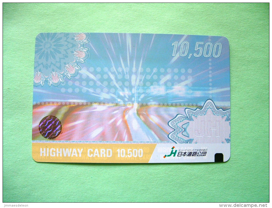 Japan Pre-paid Card For Highway - Small Hologram - Cars