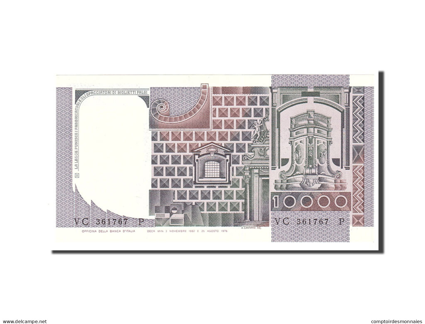 Billet, Italie, 10,000 Lire, 1982, 1982-11-03, KM:106b, NEUF - 10.000 Lire