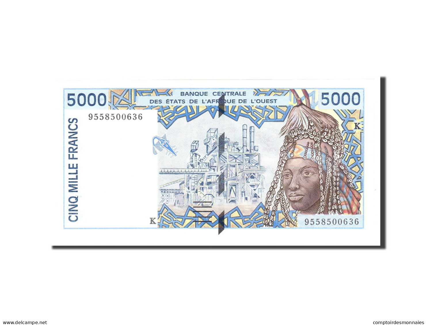 Billet, West African States, 5000 Francs, 1994, Undated, KM:613Hb, NEUF - Stati Dell'Africa Occidentale
