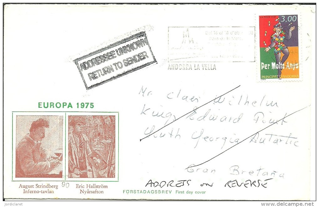 CARTA 1988 RETURN - Cartas & Documentos