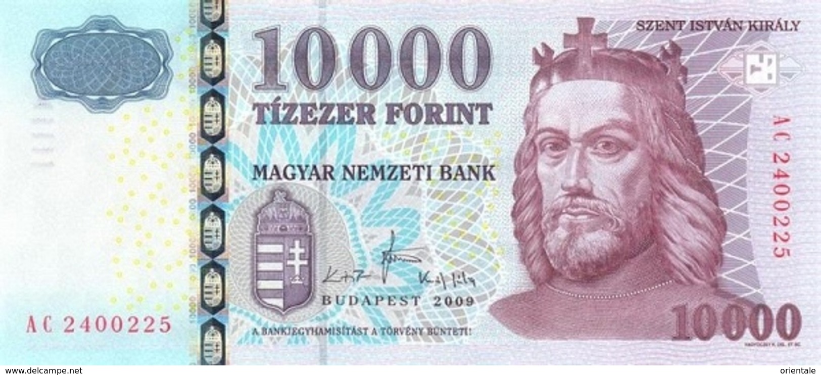 HUNGARY P. 200b 10000 F 2009 UNC - Ungheria