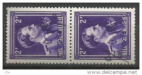 724 O  Paire  **  Surc. Mauve  1 Renversée - 1946 -10%