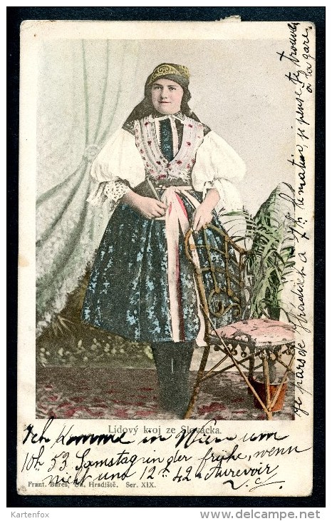 Lidovy Kroj Ze Slovacka, Frau In Tracht Slowakei, Costume, 26.9.1912 - Slowakei