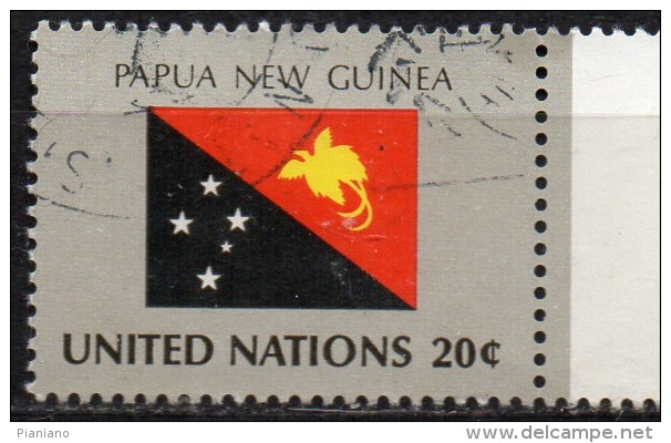 PIA - ONU  N.Y - 1984 : Bandiera Di PAPUA - NUOVA GUINEA- (YV 421) - Gebruikt