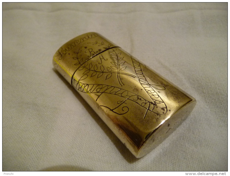 BRIQUET ESSENCE POILU TRANCHEES DE FONTENOY - 1914-18