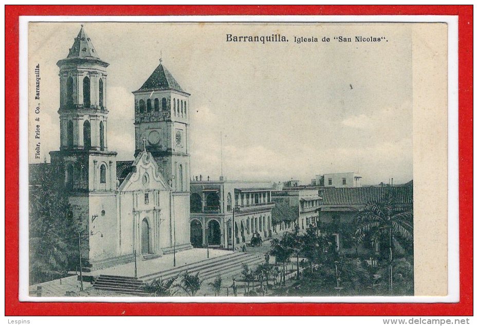 AMERIQUE - COLOMBIE --  Barranquilla   , Iglesia De " San Nicolas " - Colombia
