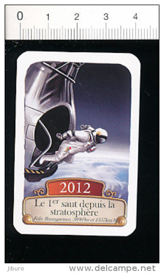 2 Scans / 2012 : Premier Saut Depuis La Stratosphère - Félix Baumgartner / Saut En Parachute  / TL 184/2 - Autres & Non Classés