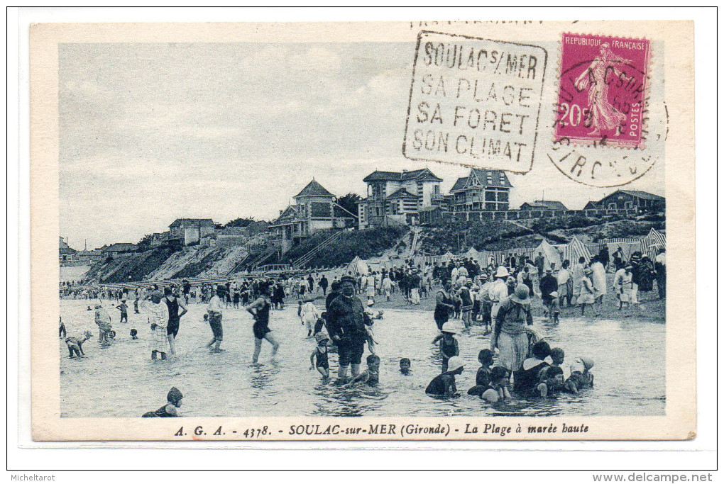 Gironde : Soulac Sur Mer : La Plage, Cachet Daguin - Soulac-sur-Mer