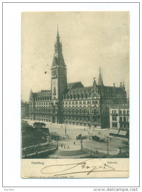 Duitsland - Rathaus Hamburg - Mitte