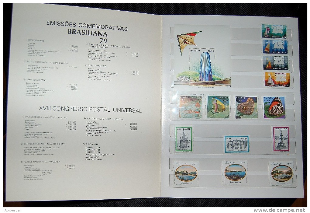 Brésil - Brasiliana 1976 Booklet Commemorative Edition - 4 Series & 1 Souvenir Sheet Unused MNH - Neufs