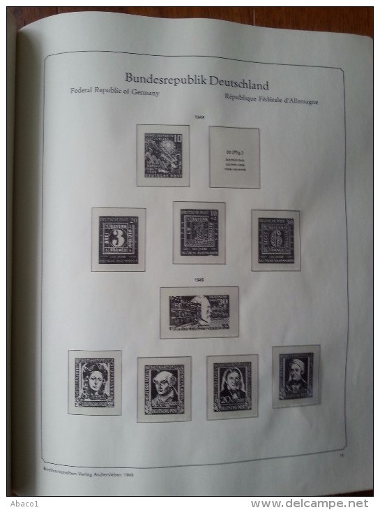 Vordruckalbum Falzlos Bundesrepublik Deutschland 1949 Bis 1984 - Binders Only