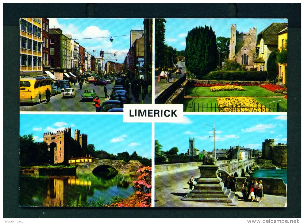 IRELAND  -  Limerick  Multi View  Used Postcard As Scans - Limerick