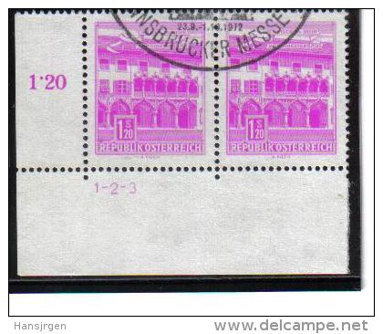 CC936  ÖSTERREICH  1962  MICHL 1116 Symbolzahl 1 - 3  Used / Gestempelt ZÄHNUNG Siehe ABBILDUNG - Gebruikt