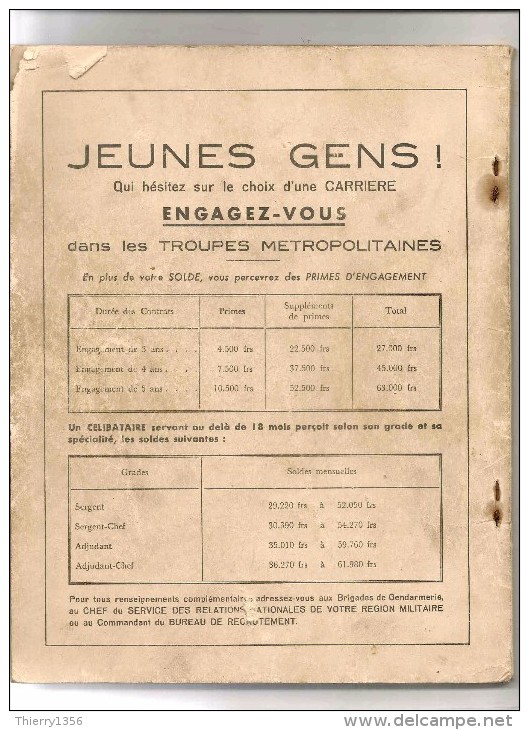 PREPARATION MILITAIRE USAGE DES CANDIDATS AU BREVET CAPITAINE MILLET 100 PAGES - Français