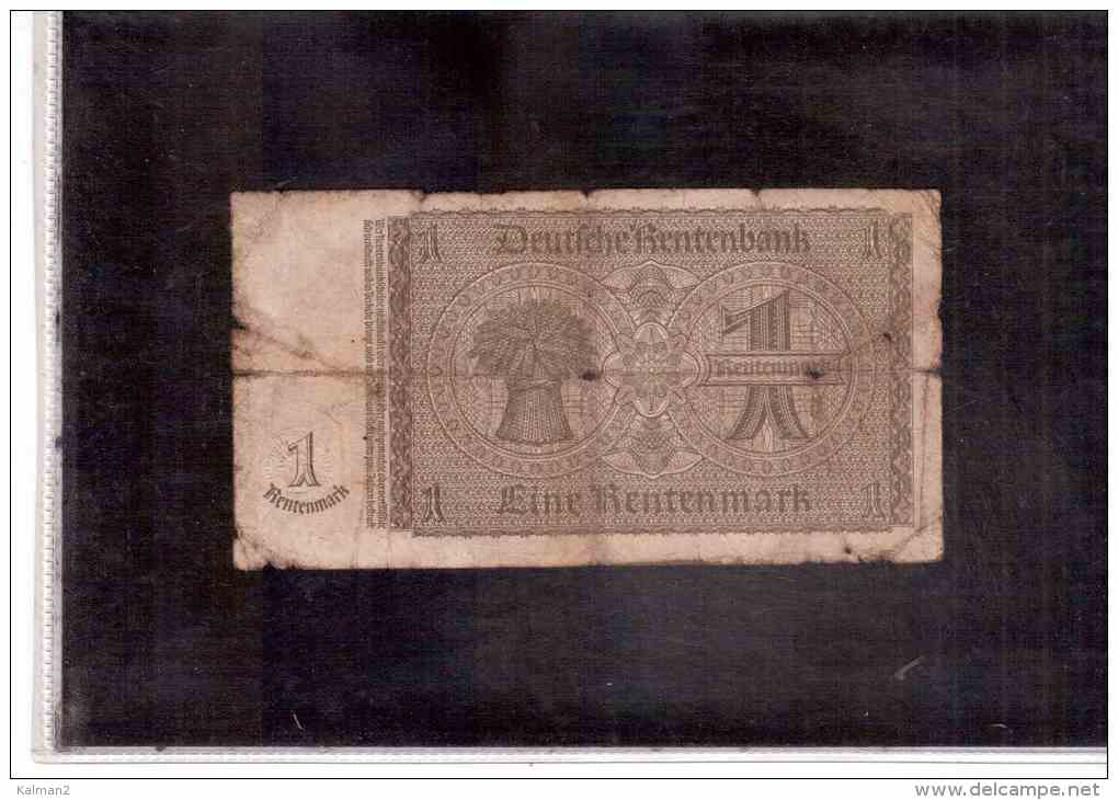 P33   -    GERMANIA     -      1 RENTENMARK  -  30.1.1937 - Other & Unclassified