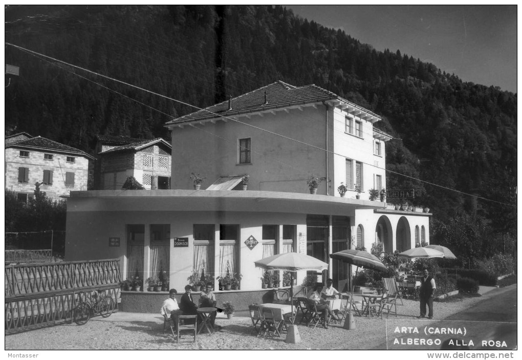 ARTA (Udine). Albergo Alla ROSA. CARNIA. Vg. 1959. - Udine