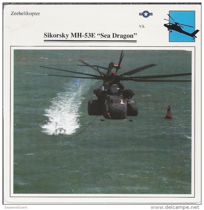 Helikopter.- Helicopter - Sikorsky MH-53E - Sea Dragon - VS. Verenigde Staten. USA. 2 Scans - Helikopters