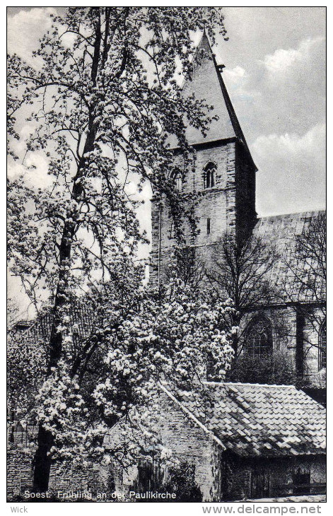 AK Soest -Frühling An Der Paulikirche -selten !!! - Soest